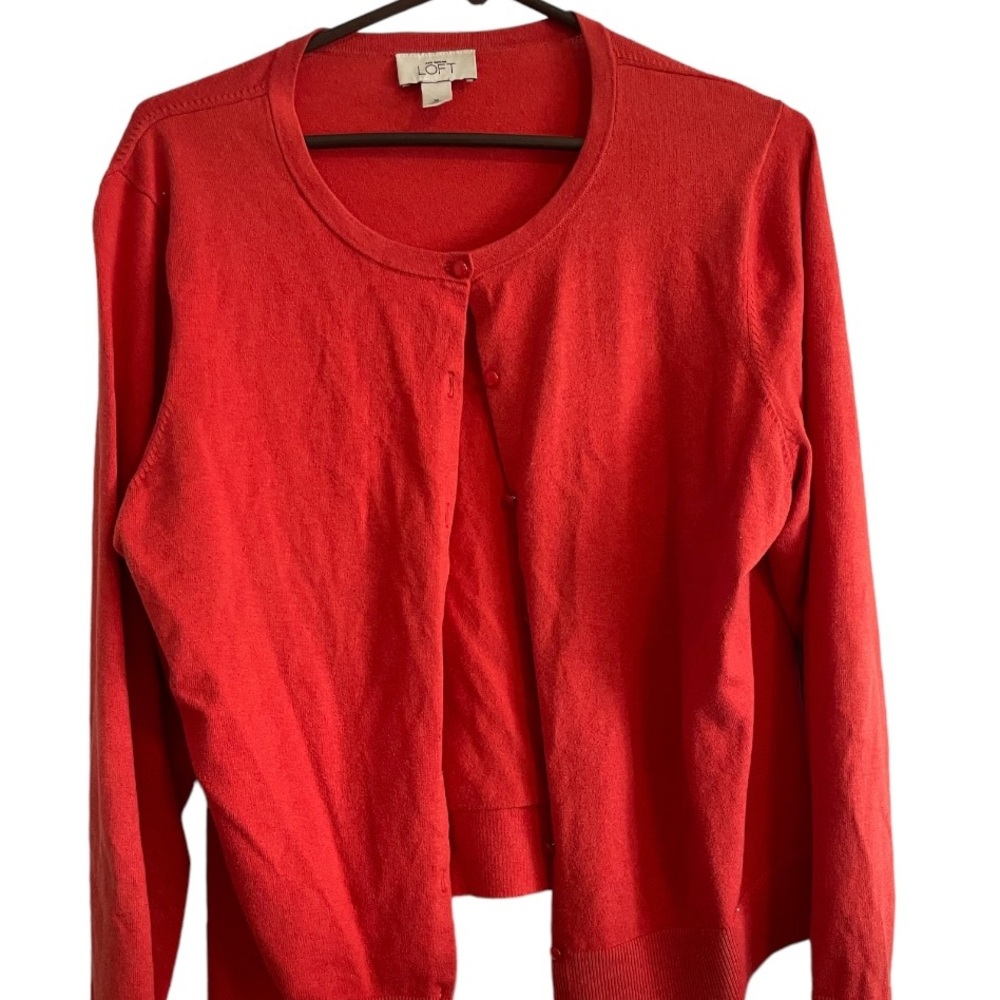 Burnt Orange Cardigan Sweater